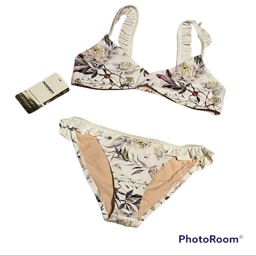 Mosmann Australia Laila Bikini Set Floral Print XS NWT
